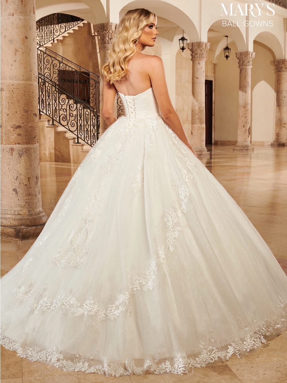 Marys Bridal MB6098 Ruched Bodice Bridal Dress
